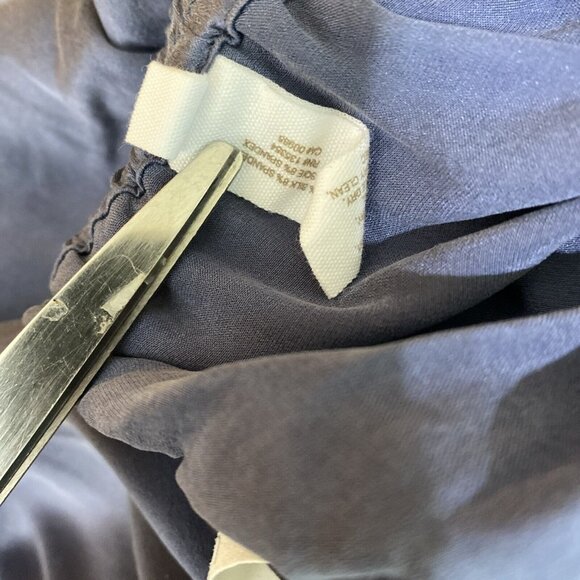 Skin World Wide Silk Pajama Pants Blue 4 XL Elastic Pockets Drawstring jogger - Picture 9 of 10